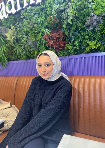 Lacivert Yüksek Yakalı Kadın Sweatshirt - Görsel 9