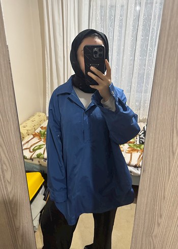 Parlament mavisi yağmurluk - Görsel 10