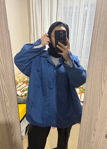 Parlament mavisi yağmurluk - Görsel 9