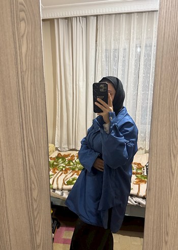 Parlament mavisi yağmurluk - Görsel 8