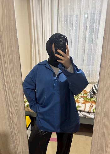 Parlament mavisi yağmurluk - Görsel 3