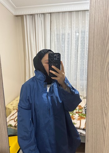 Parlament mavisi yağmurluk - Görsel 4