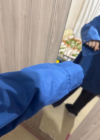 Parlament mavisi yağmurluk - Görsel 11