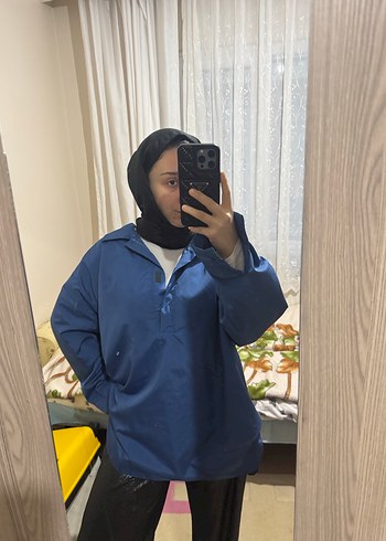 Parlament mavisi yağmurluk - Görsel 2