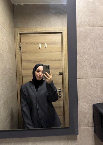 Füme Kadın Midi Blazer Ceket - Görsel 3