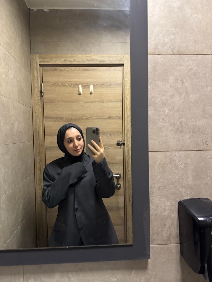 Füme  Kadın Midi Blazer Ceket - Görsel 2