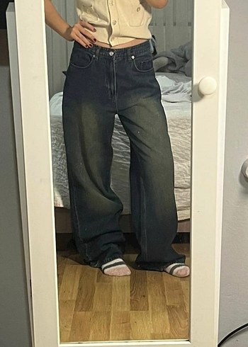 Diğer soluk efekt vintage jean