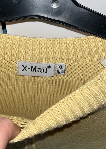 Bej Kadın Triko Kazak, Yuvarlak Yaka, Uzun Kollu - Görsel 3