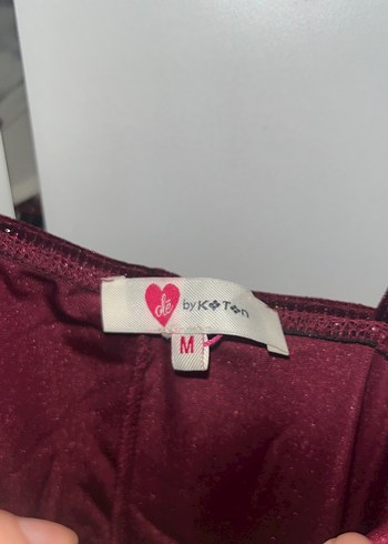 Bordo İnce Askılı Midi Kadın  Elbise - Görsel 3