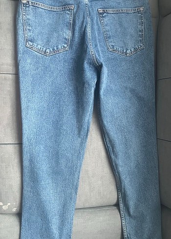 Düğmeli Normal Boy Gri Mavi erkek Kot Pantolon - Görsel 2