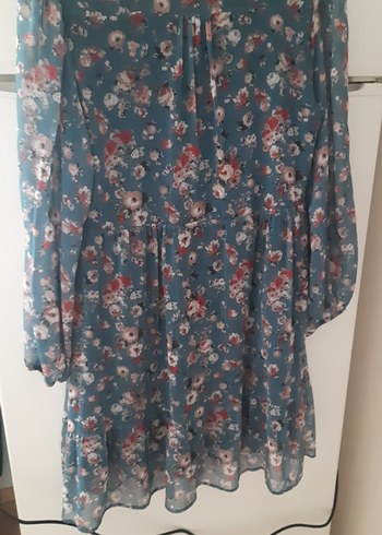 Bohem Midi Çiçek Desenli Elbise - Görsel 2