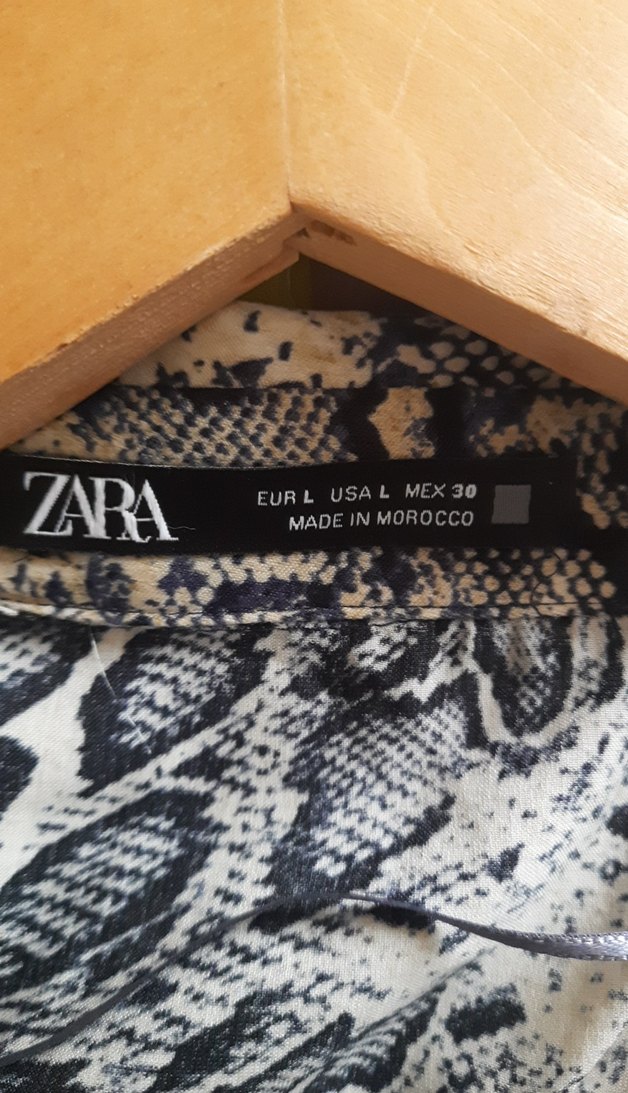 Yılan Desenli Uzun Kollu Gri Kadın Tunik elbise - Görsel 5