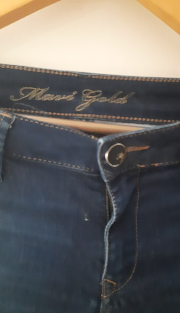 Kadın Lacivert Dar Kesim Kot Pantolon - Görsel 2