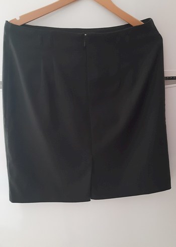 Koyu nefti yeşil Midi Kalem Etek - Görsel 3