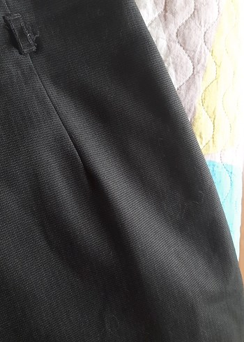 Koyu nefti yeşil Midi Kalem Etek - Görsel 5