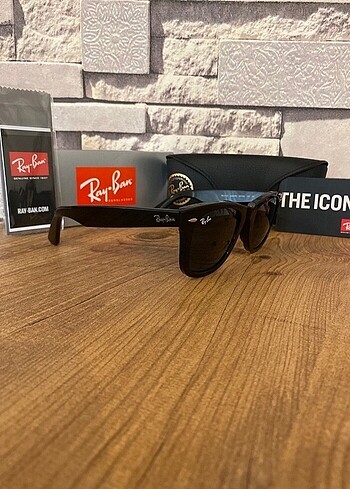  Beden Rayban gözlük Wayfarer siyah cam