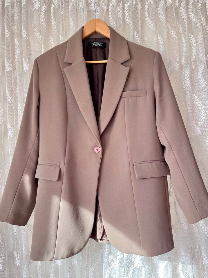 Ofis Blazeri Brown Special Edition Ceket Palazzo Takımı - Görsel 2