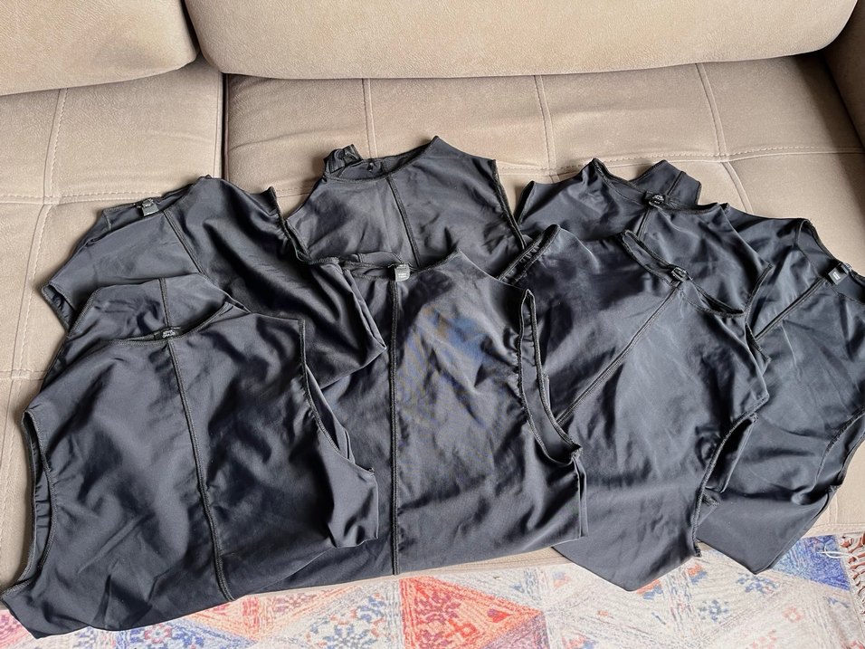 Siyah Yüksek Yakalı çıtçıtlı badi - Görsel 3