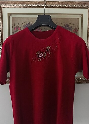 40 42 beden İkili triko takım boncuk işlemeli  - Görsel 2