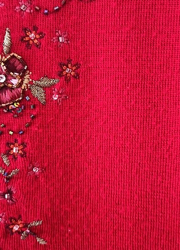 40 42 beden İkili triko takım boncuk işlemeli  - Görsel 7