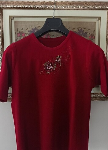 40 42 beden İkili triko takım boncuk işlemeli  - Görsel 3