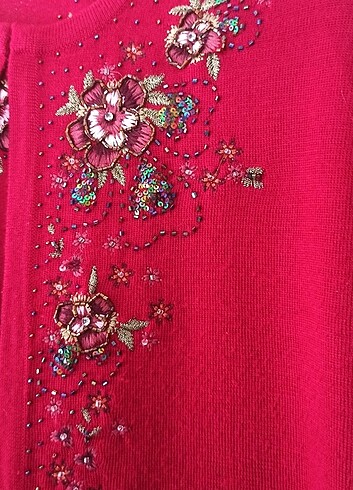 40 42 beden İkili triko takım boncuk işlemeli  - Görsel 7