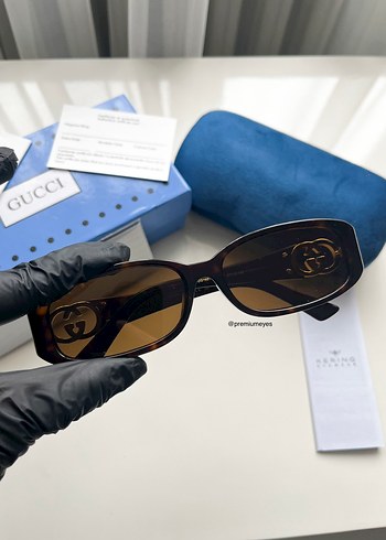Gucci Kahverengi Kadın Güneş Gözlüğü - Görsel 6