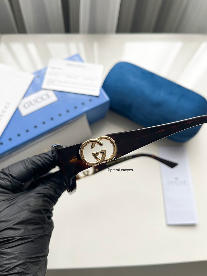 Gucci Kahverengi Kadın Güneş Gözlüğü - Görsel 5