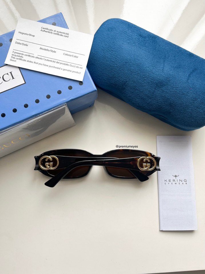 Gucci Kahverengi Kadın Güneş Gözlüğü - Görsel 3