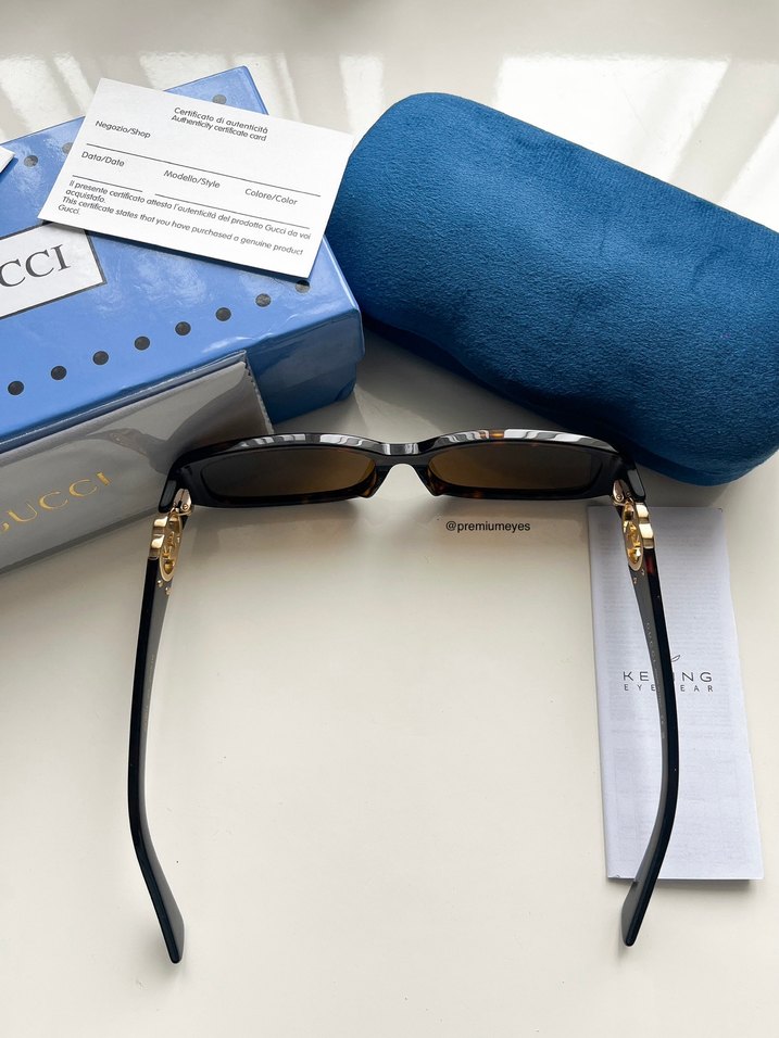 Gucci Kahverengi Kadın Güneş Gözlüğü - Görsel 4