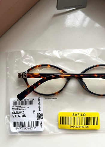 Miu Miu şeffaf cam optik gözlük - Görsel 8