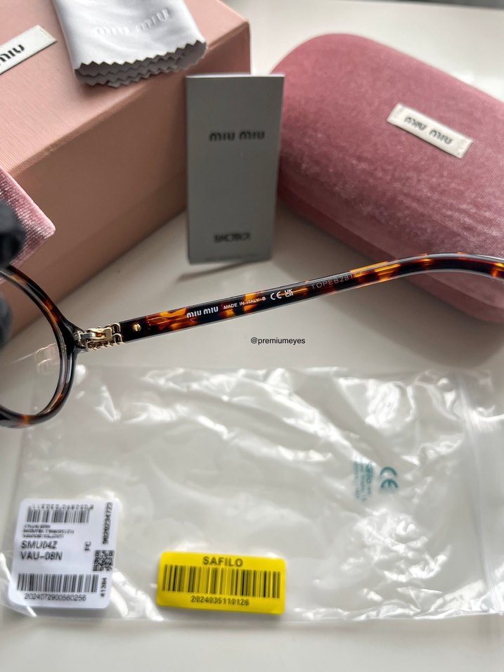 Miu Miu şeffaf cam optik gözlük - Görsel 5