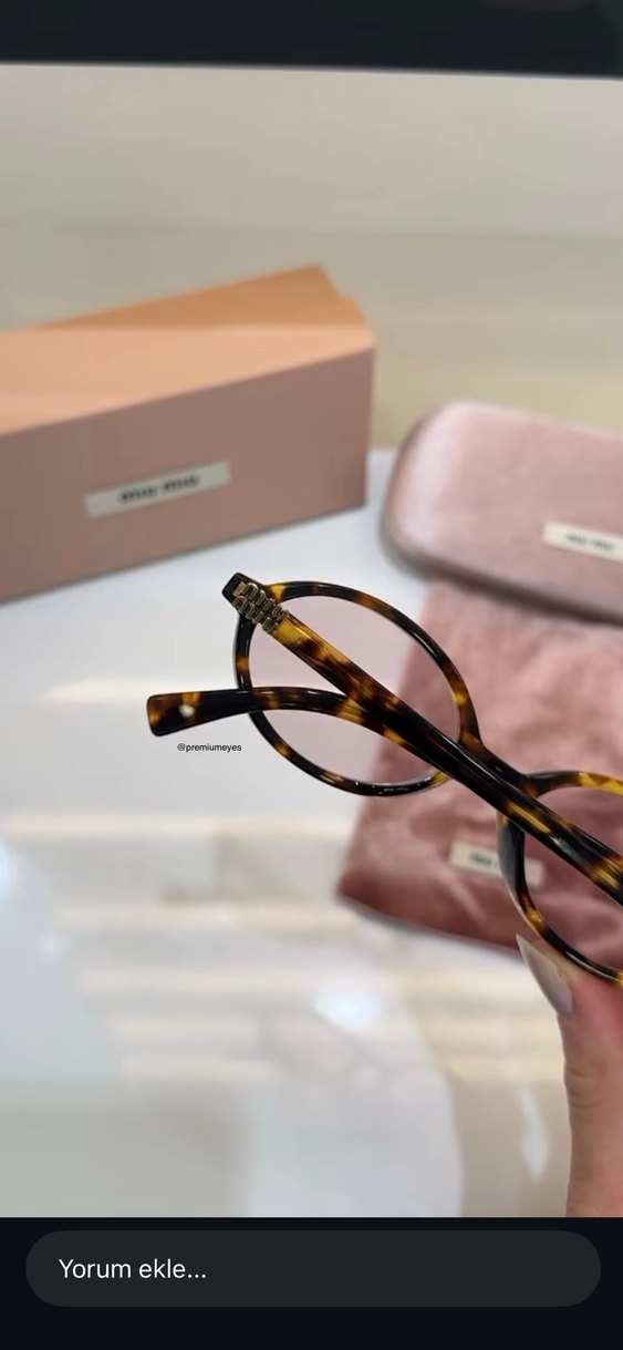 Miu Miu Leopar Kadın Gözlük - Görsel 3