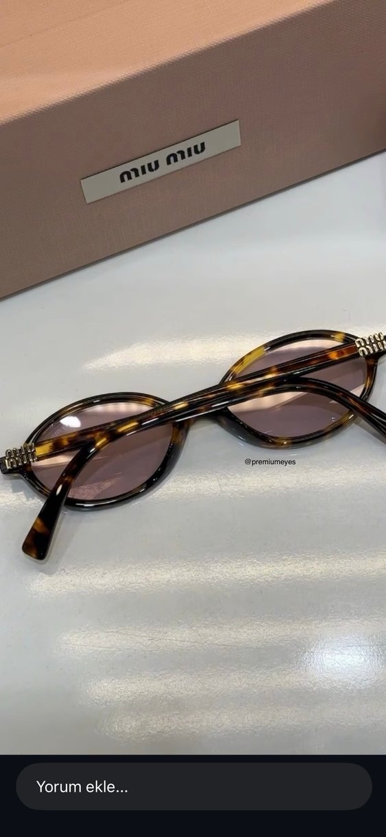 Miu Miu Leopar Kadın Gözlük - Görsel 5