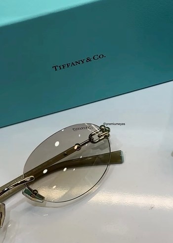 Tiffany & Co. Bej Şeffaf Kadın Gözlüğü - Görsel 2