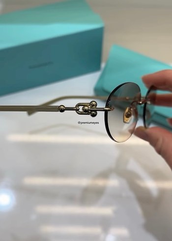 Tiffany & Co. Bej Şeffaf Kadın Gözlüğü - Görsel 3