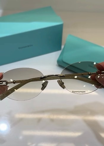 Tiffany & Co. Bej Şeffaf Kadın Gözlüğü - Görsel 5