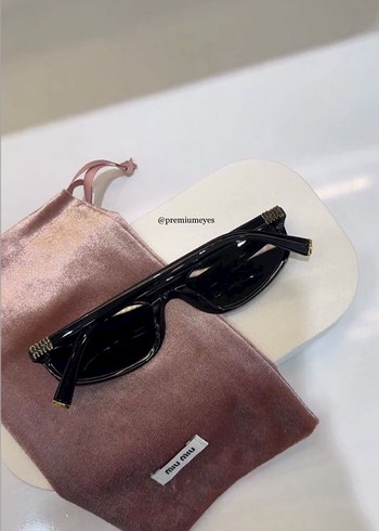 Miu Miu Kadın Siyah Gözlük - Görsel 3