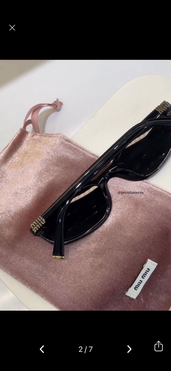 Miu Miu Kadın Siyah Gözlük - Görsel 2