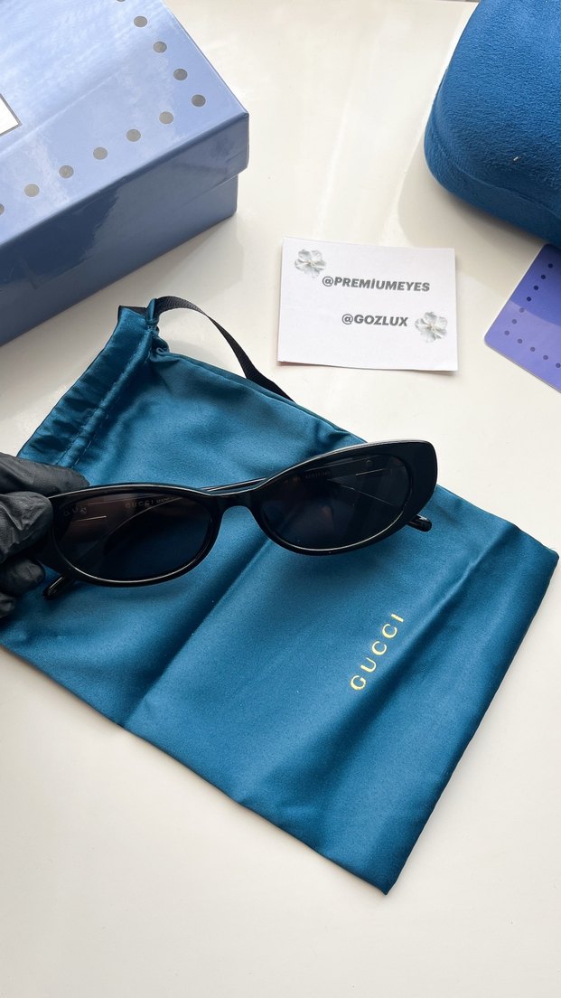 Gucci taşlı güneş gözlüğü - Görsel 5