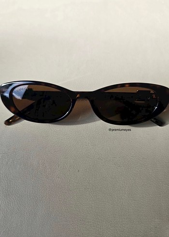 Gucci kahverengi leopar güneş gözlüğü - Görsel 6