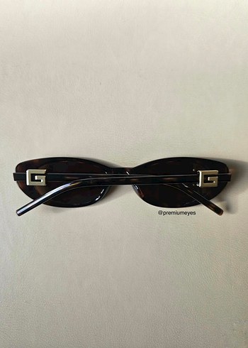 Gucci kahverengi leopar güneş gözlüğü - Görsel 2