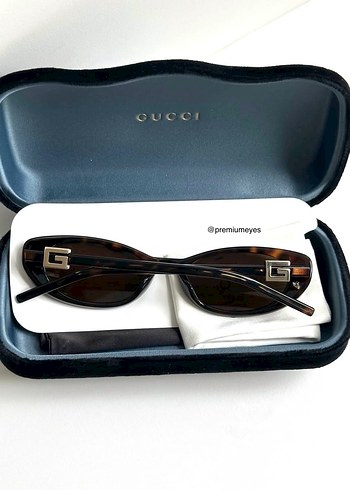 Gucci kahverengi leopar güneş gözlüğü - Görsel 4