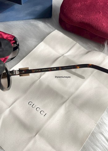 Gucci Leopar Kahverengi Kadın Güneş Gözlüğü - Görsel 3