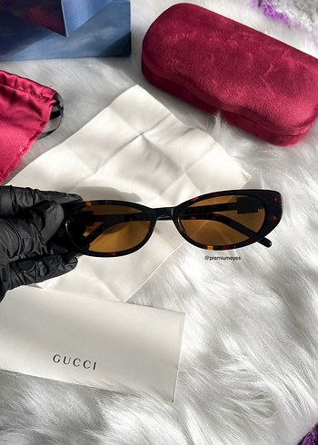 Gucci Leopar Kahverengi Kadın Güneş Gözlüğü - Görsel 8