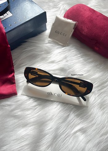 Gucci Leopar Kahverengi Kadın Güneş Gözlüğü - Görsel 12