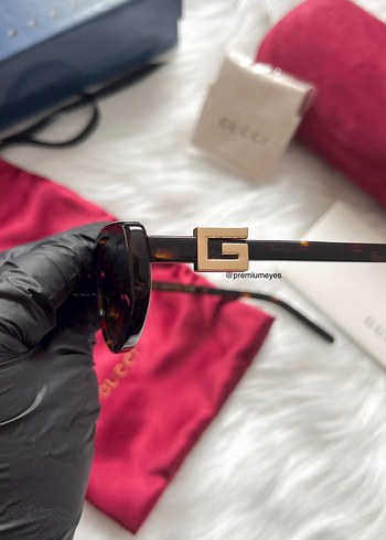 Gucci Leopar Kahverengi Kadın Güneş Gözlüğü - Görsel 11