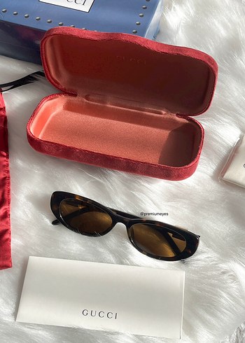 Gucci Leopar Kahverengi Kadın Güneş Gözlüğü - Görsel 7