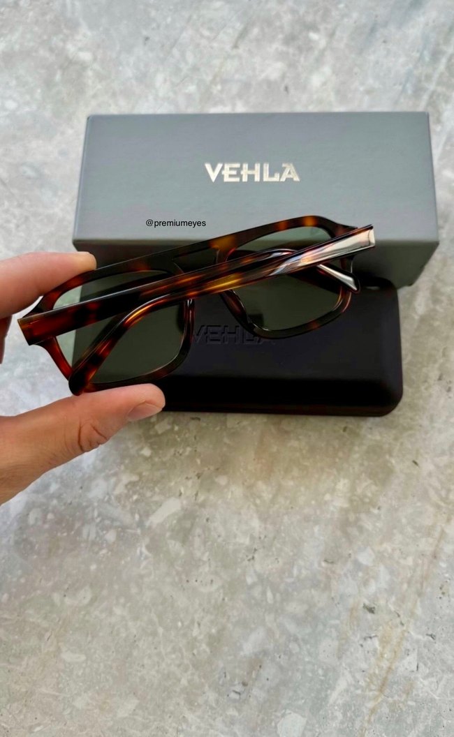 Vehla yeşil cam leopar güneş gözlüğü - Görsel 2