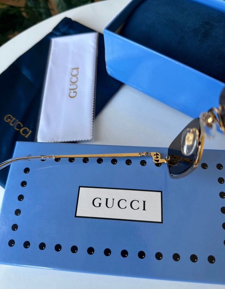 Gucci Kadın Gold Güneş Gözlüğü - Görsel 4